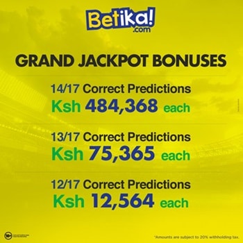 jackpot betika bonuses mabingwa vitibet predictions